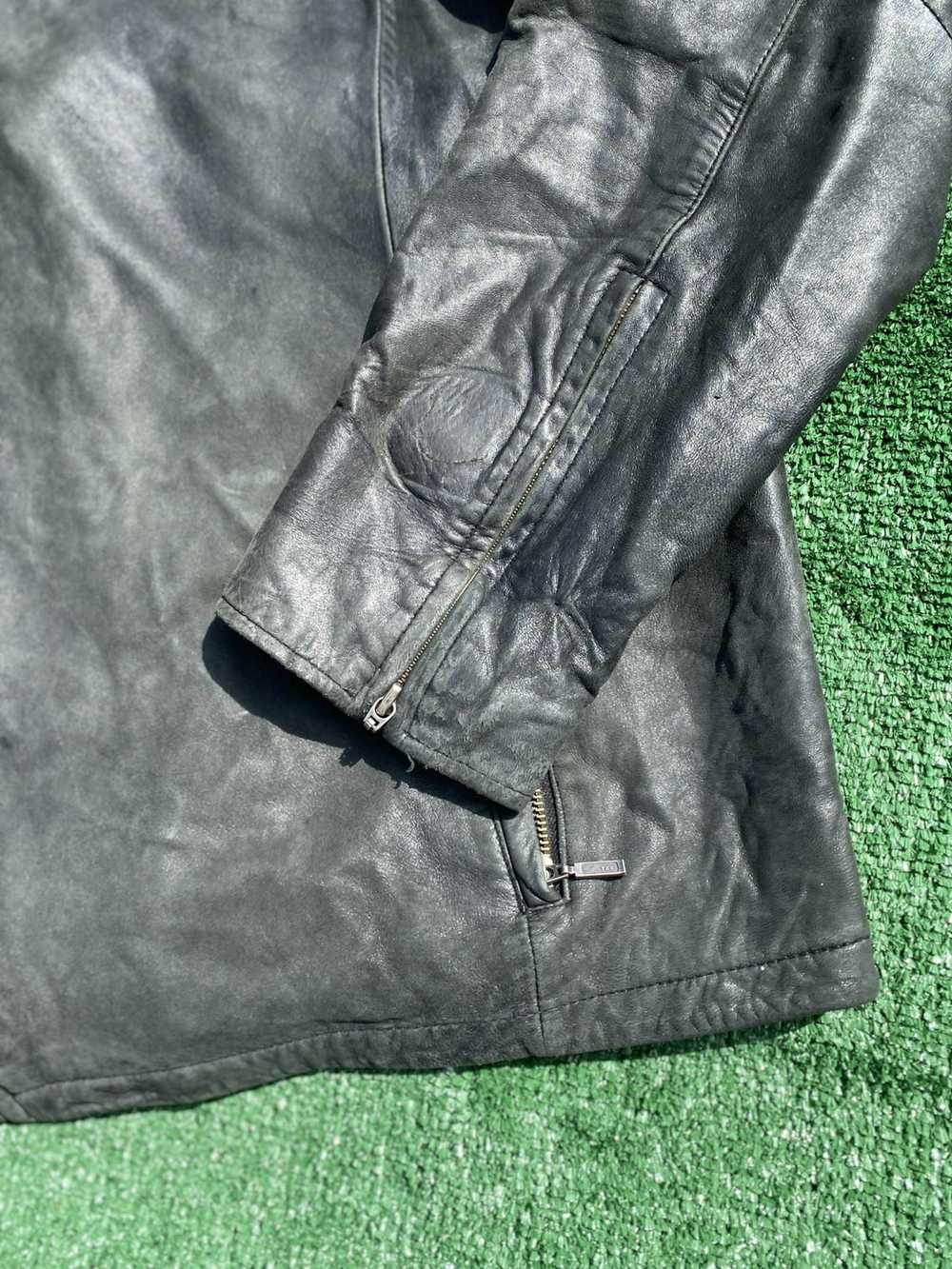 Avant Garde × Leather Jacket × Vintage 90’s Biker… - image 5