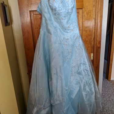 Light Blue Ball Gown Dress - image 1