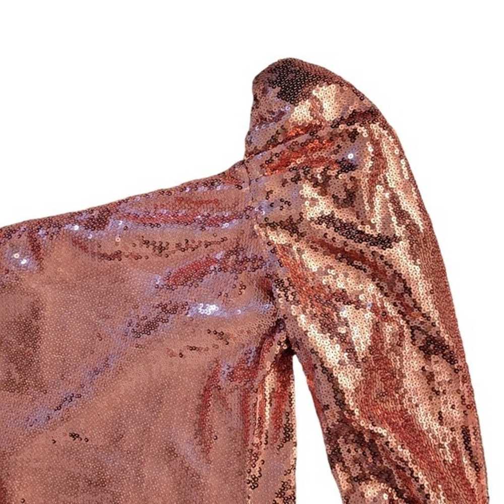 Majorelle Darwin Pink Sequin One Shoulder Sleeve … - image 4