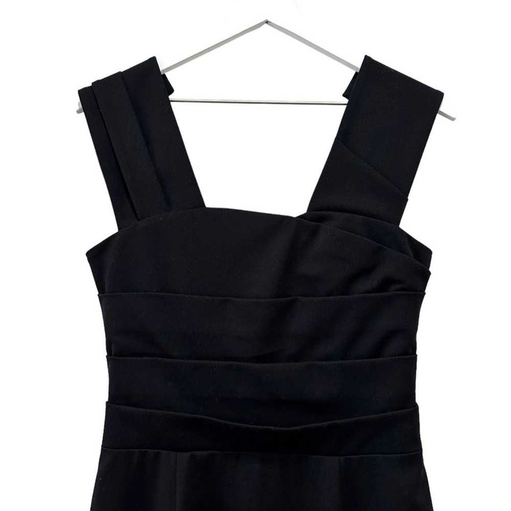 Black Halo Square Neckline Black Mini Dress Size 2 - image 2