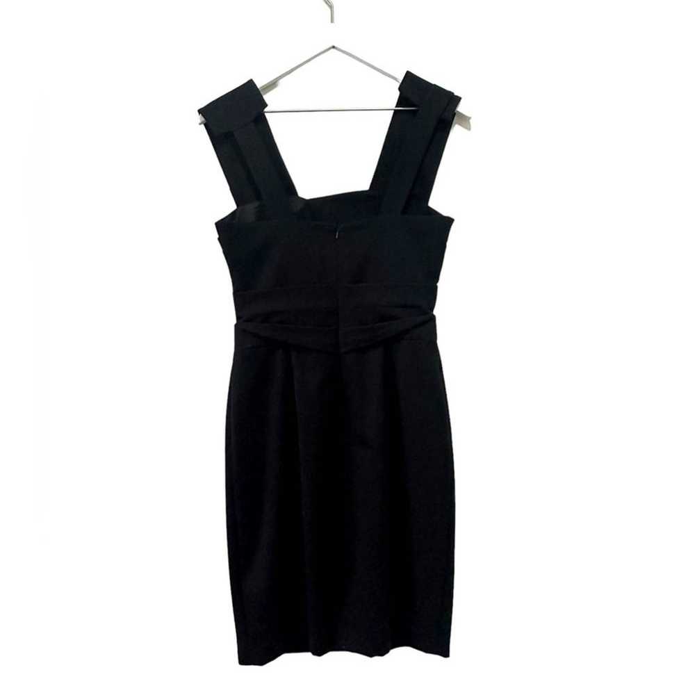 Black Halo Square Neckline Black Mini Dress Size 2 - image 4