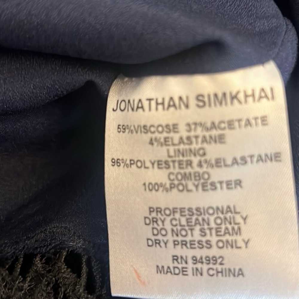 Jonathan Simkhai Two Tone Navy & Black Lace Appli… - image 8