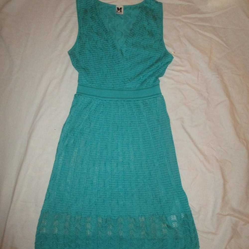 Missoni turquoise sleeveless knit Dress - image 10