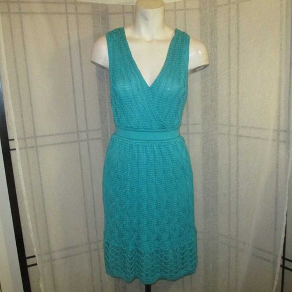 Missoni turquoise sleeveless knit Dress - image 1