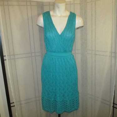 Missoni turquoise sleeveless knit Dress - image 1