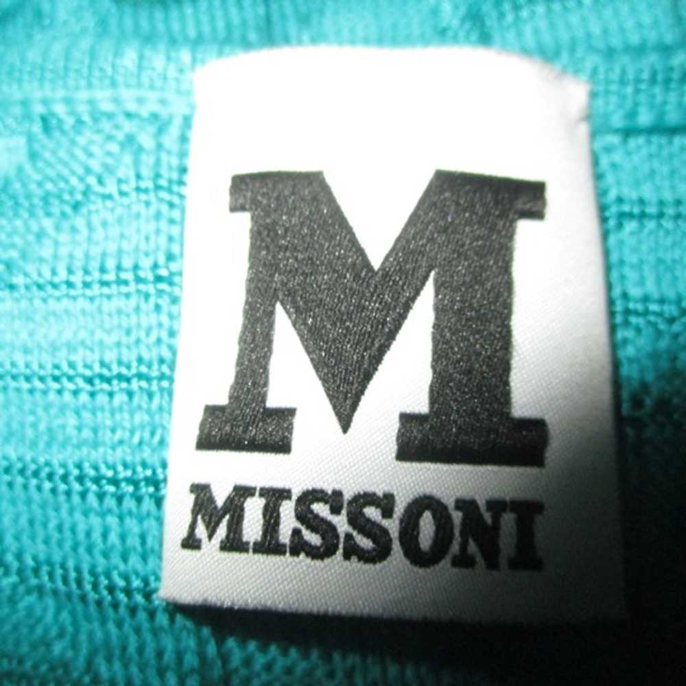 Missoni turquoise sleeveless knit Dress - image 3