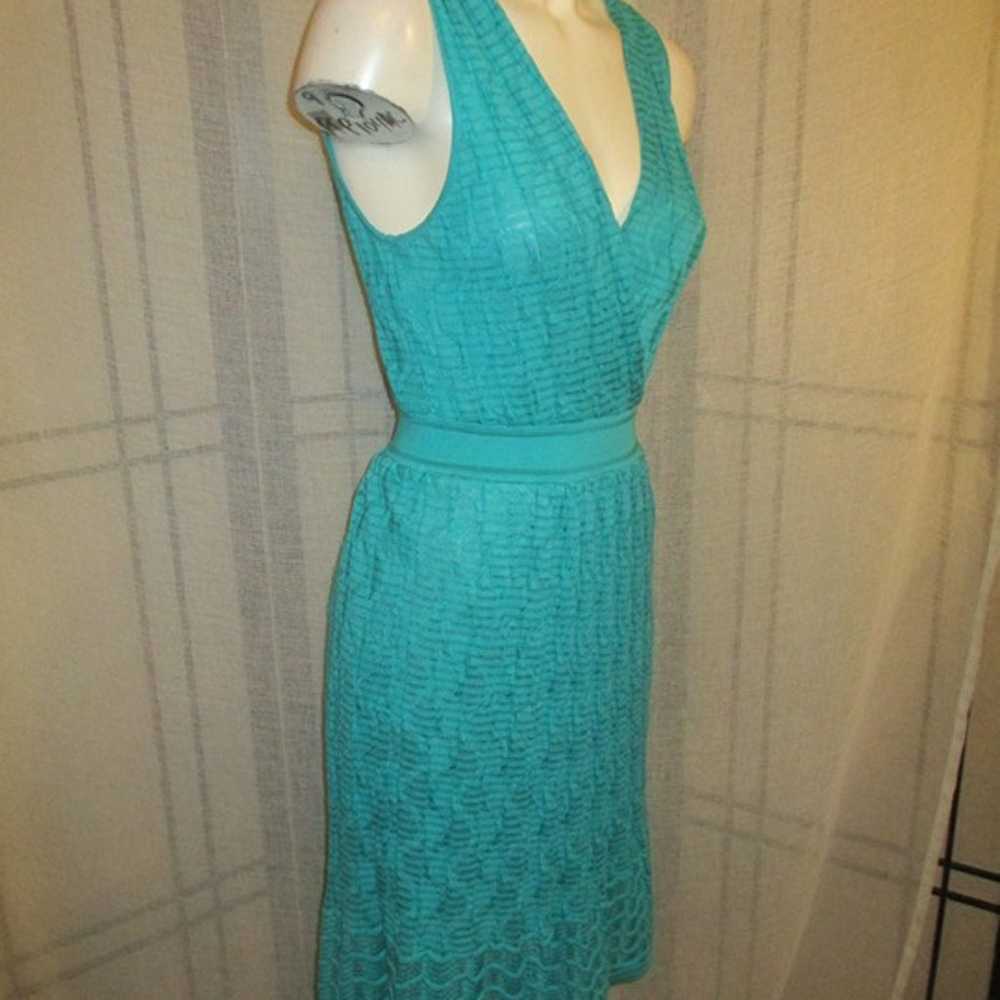 Missoni turquoise sleeveless knit Dress - image 4