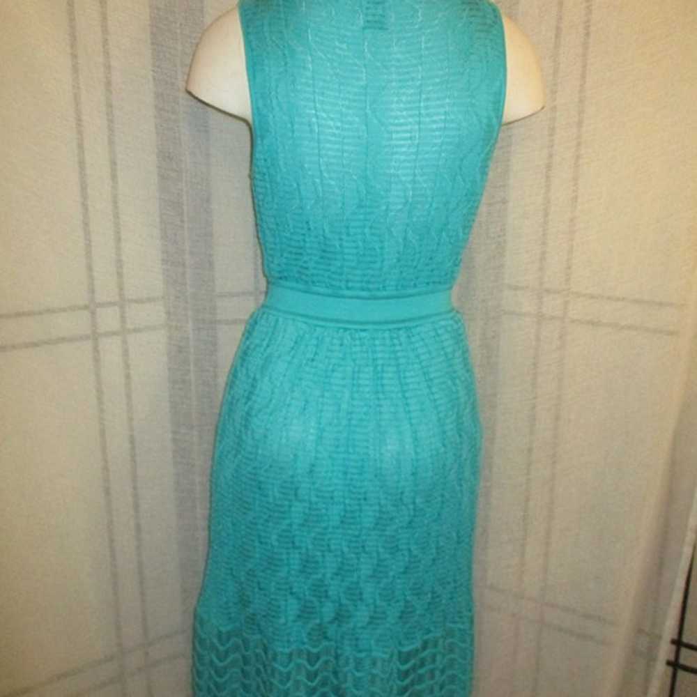 Missoni turquoise sleeveless knit Dress - image 6