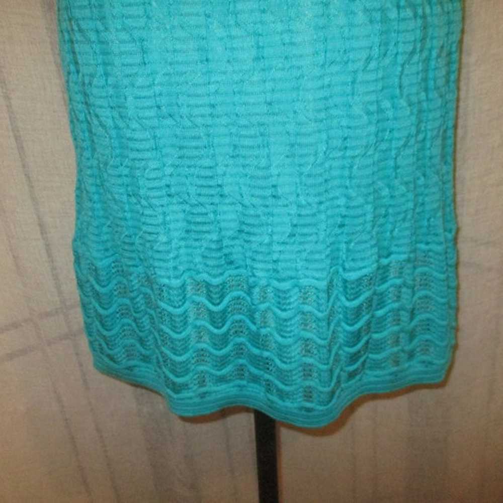 Missoni turquoise sleeveless knit Dress - image 7