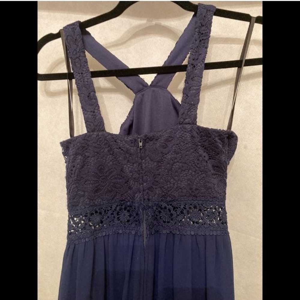Evening Navy Blue Dress - image 4