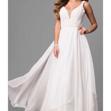 White Sherri Hill Prom Dress