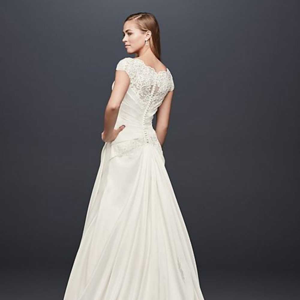 Davids Bridal Wedding Dress Size 4 Ivory - image 2