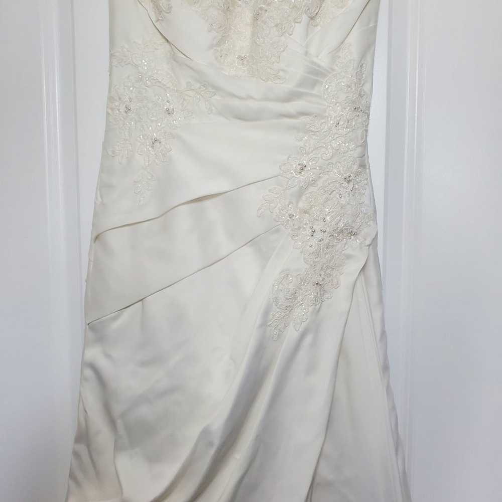 Davids Bridal Wedding Dress Size 4 Ivory - image 5