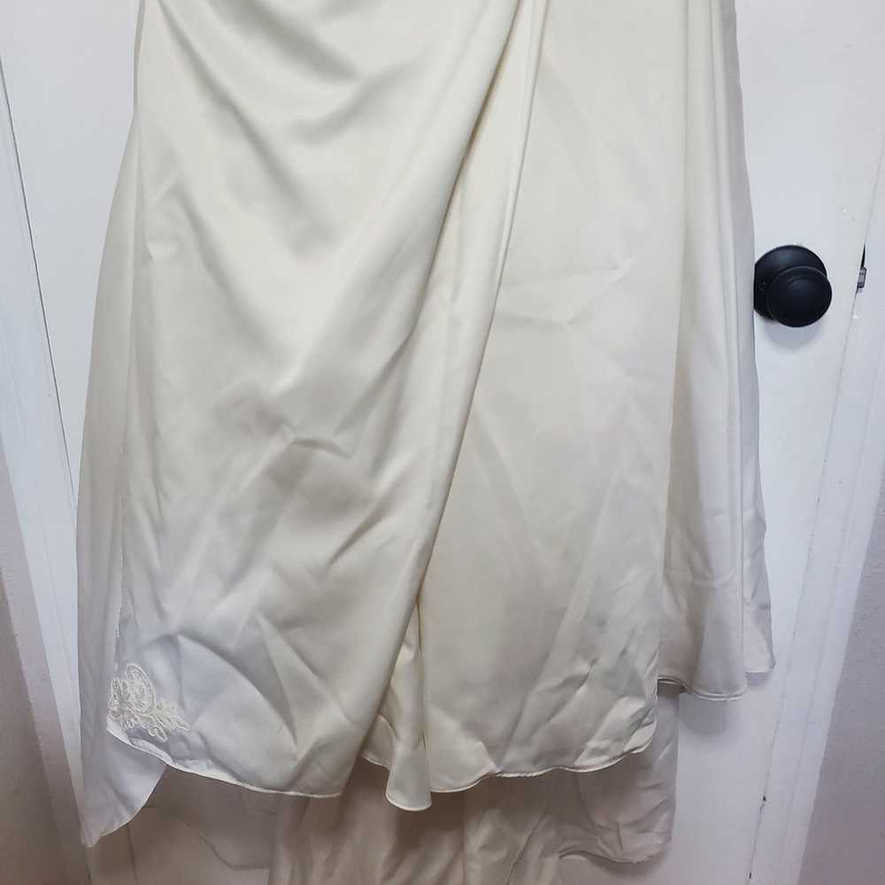 Davids Bridal Wedding Dress Size 4 Ivory - image 6
