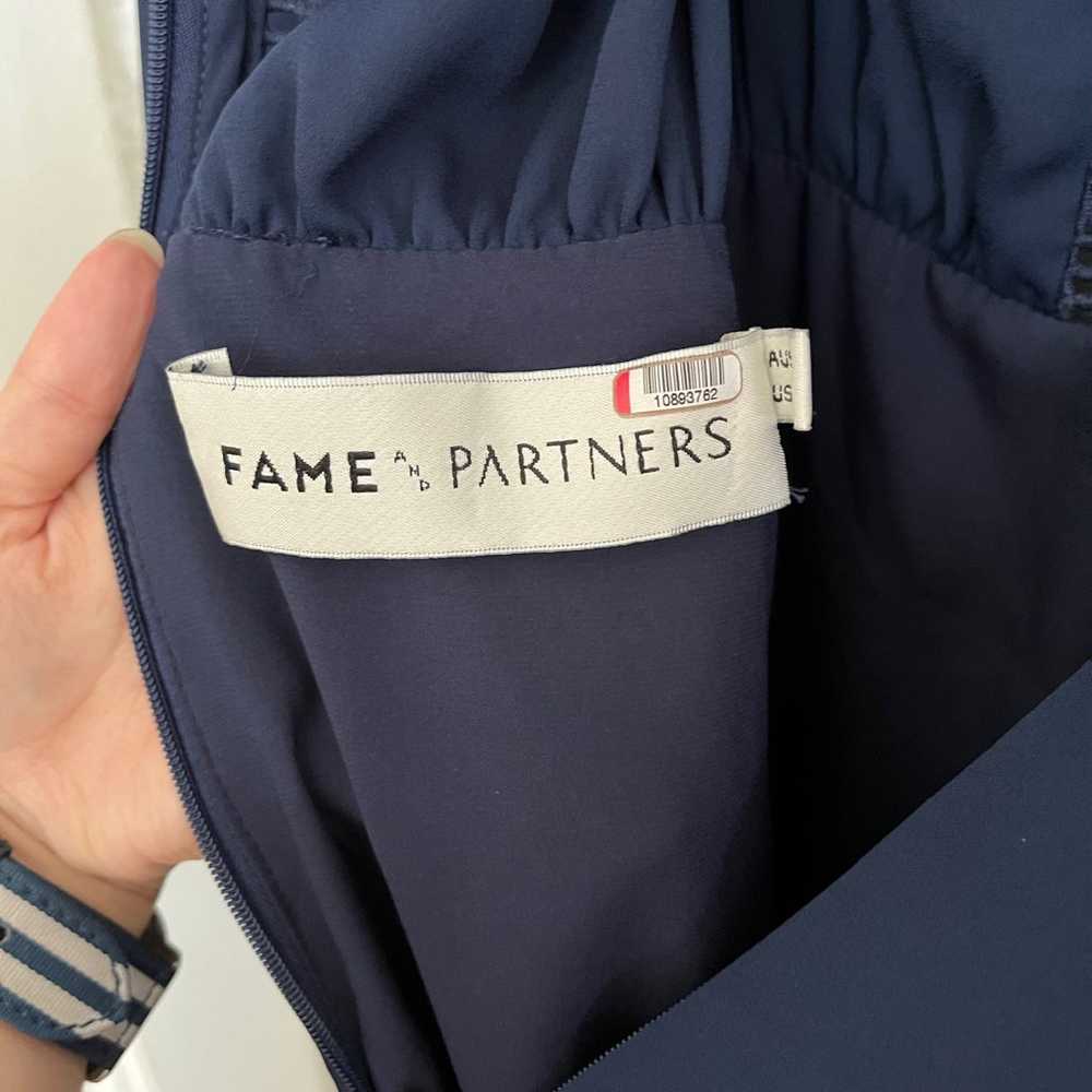 Fame and Partners Navy Hanne Midi Dress - image 8