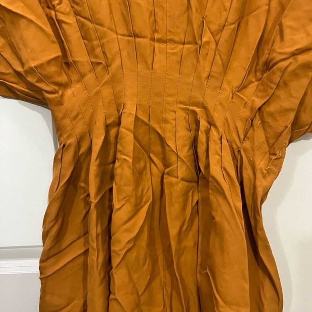 CO Amber Pleated Midi Dress Size Small $895 - image 3