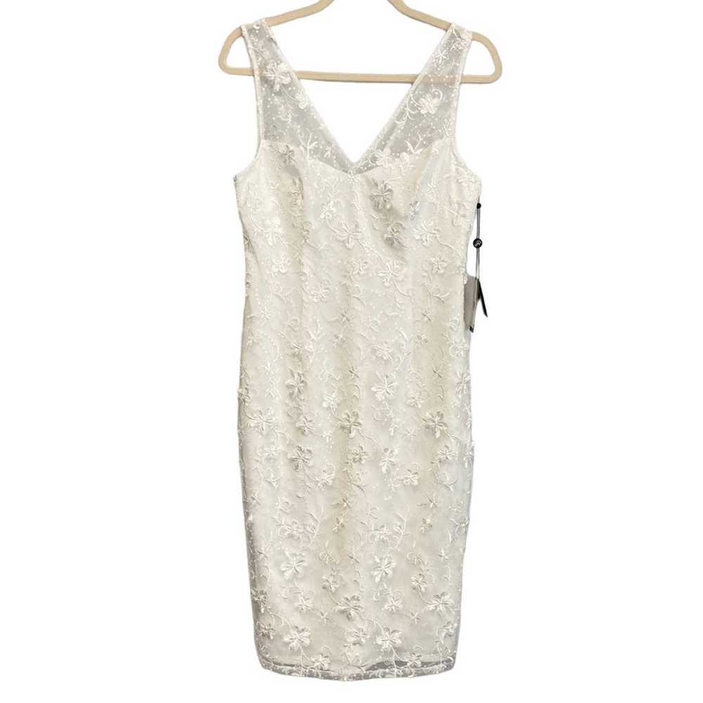 New Adrianna Papell Floral Embroidered Sleeveless… - image 2