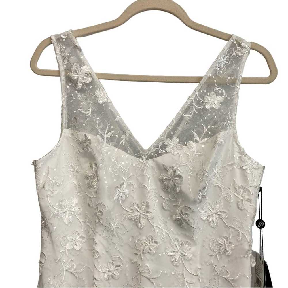 New Adrianna Papell Floral Embroidered Sleeveless… - image 3
