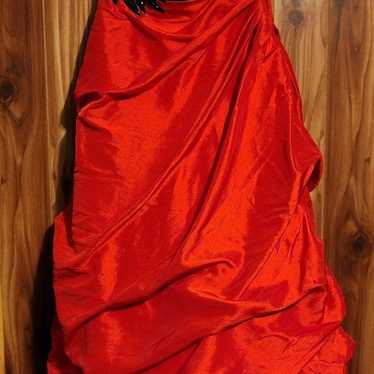 Red and black prom/formal dress - image 1