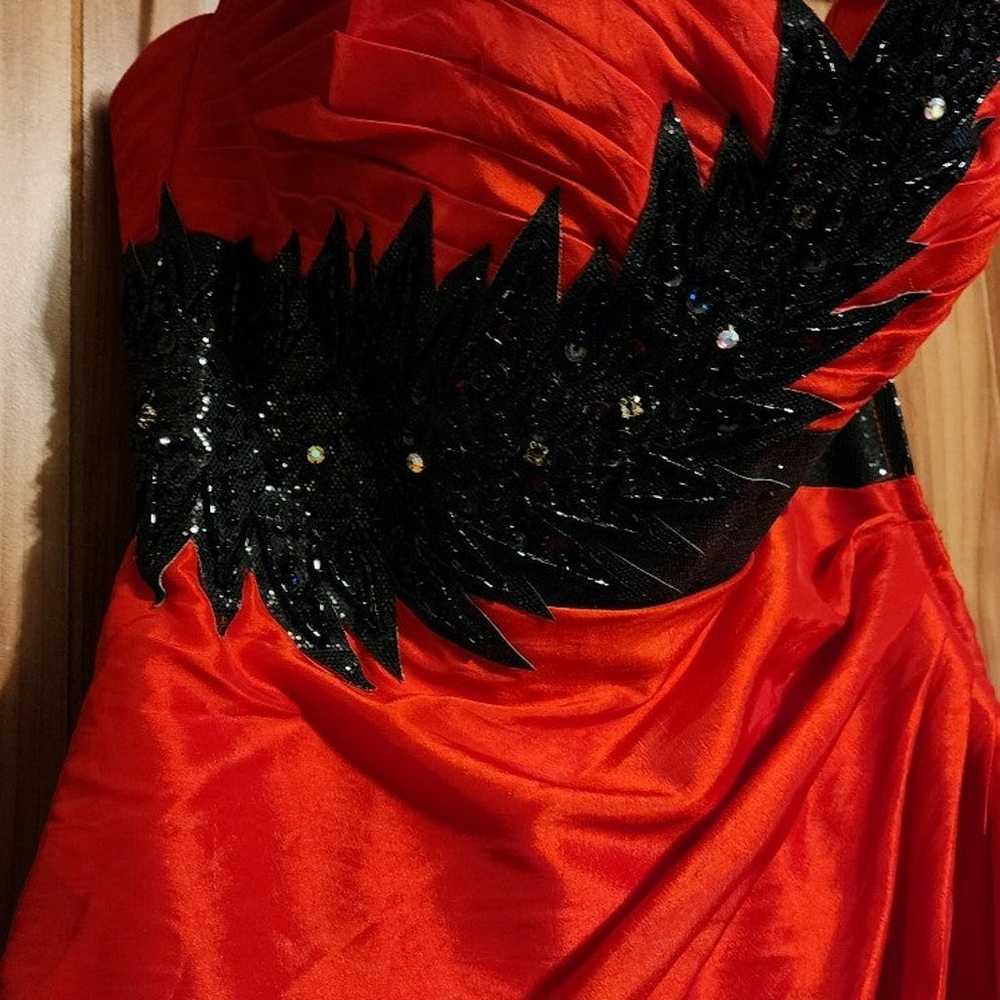 Red and black prom/formal dress - image 4