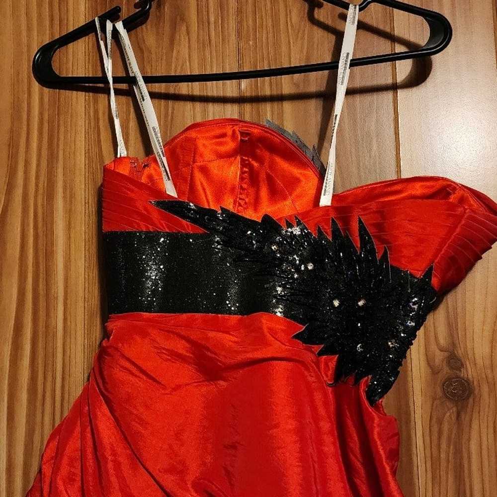 Red and black prom/formal dress - image 7