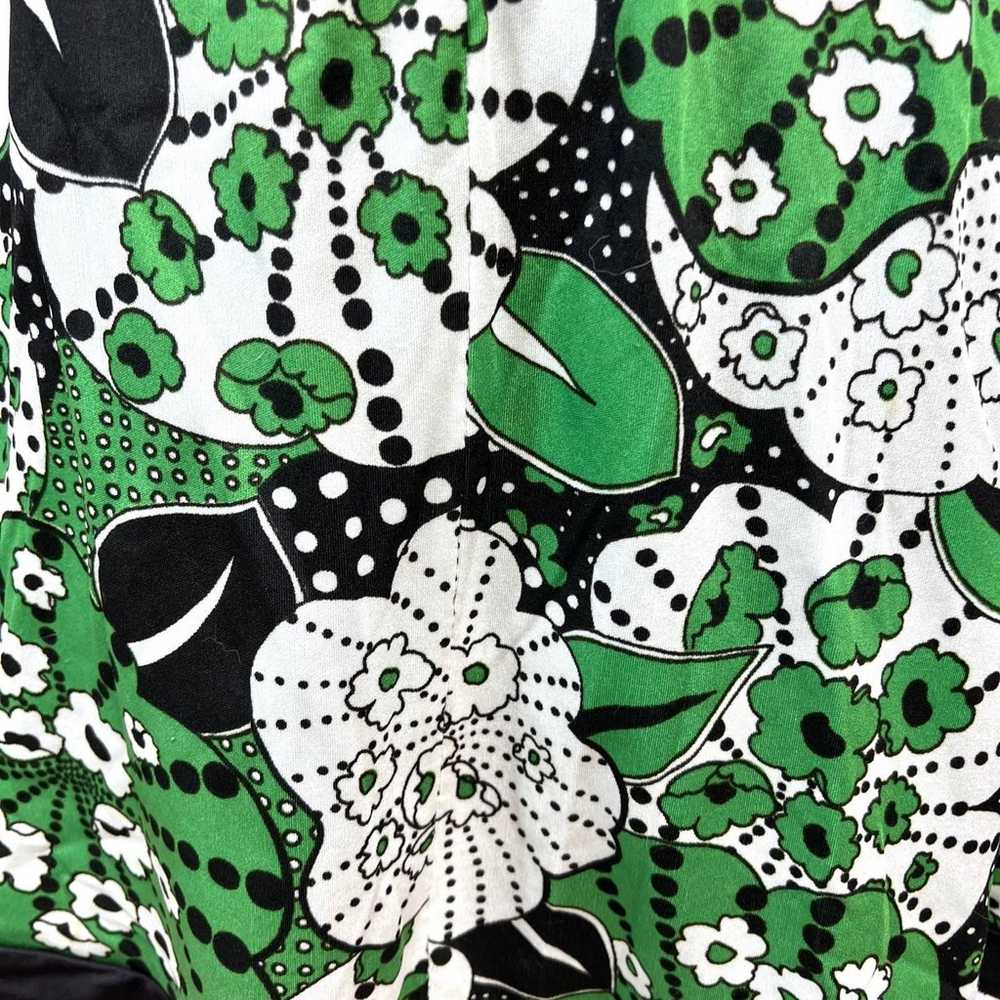 Vintage Dalton Kelly Green Abstract Mod Floral Fl… - image 7