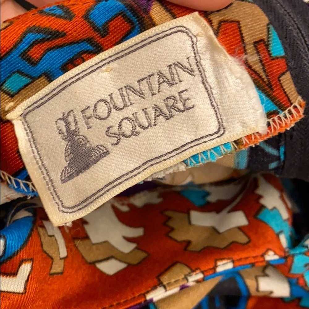 Vtg fountain square 70 hippie mini dress - image 5