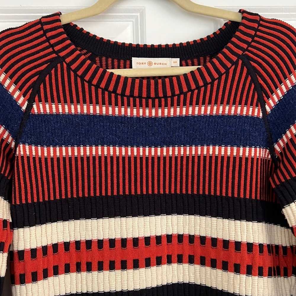 Tory Burch Strippes Sweater Dress - image 1