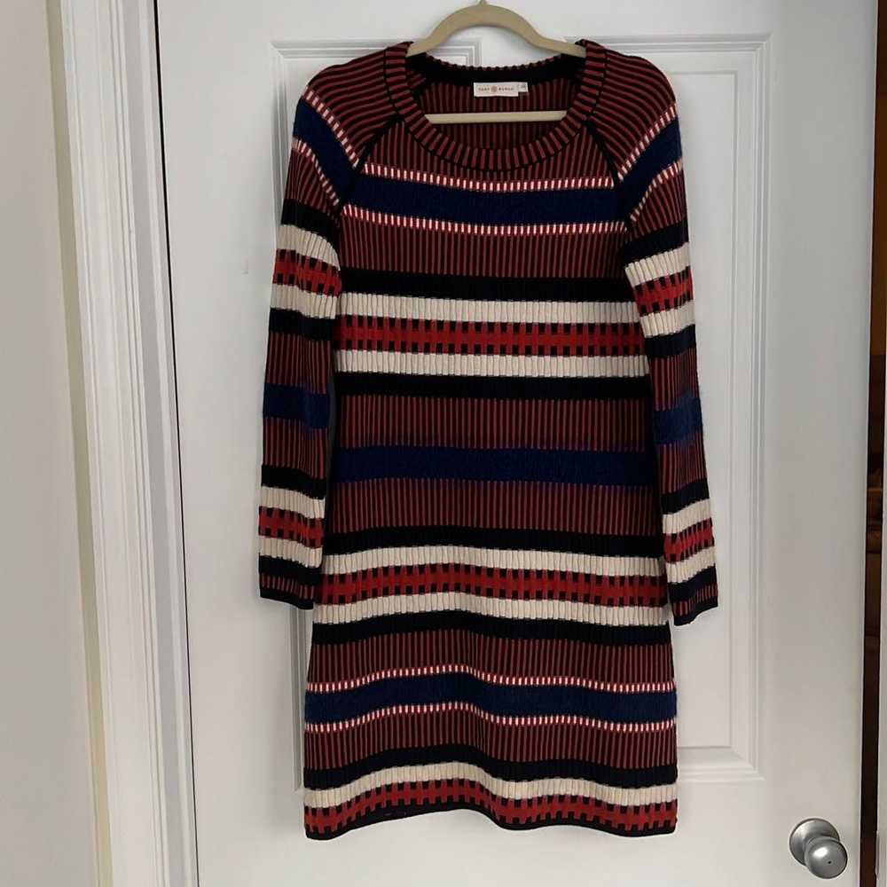 Tory Burch Strippes Sweater Dress - image 3