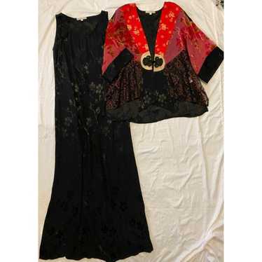 $180 VTG 90’s Spencer Alexis 8 Maxi Dress Set Kim… - image 1