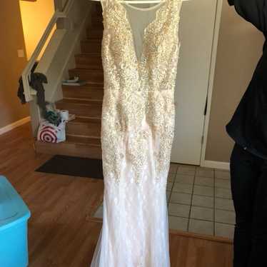 Gold And Champagne Prom Dress