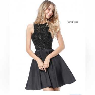 Sherri Hill Style 51302 Black Beaded Dress Women’… - image 1