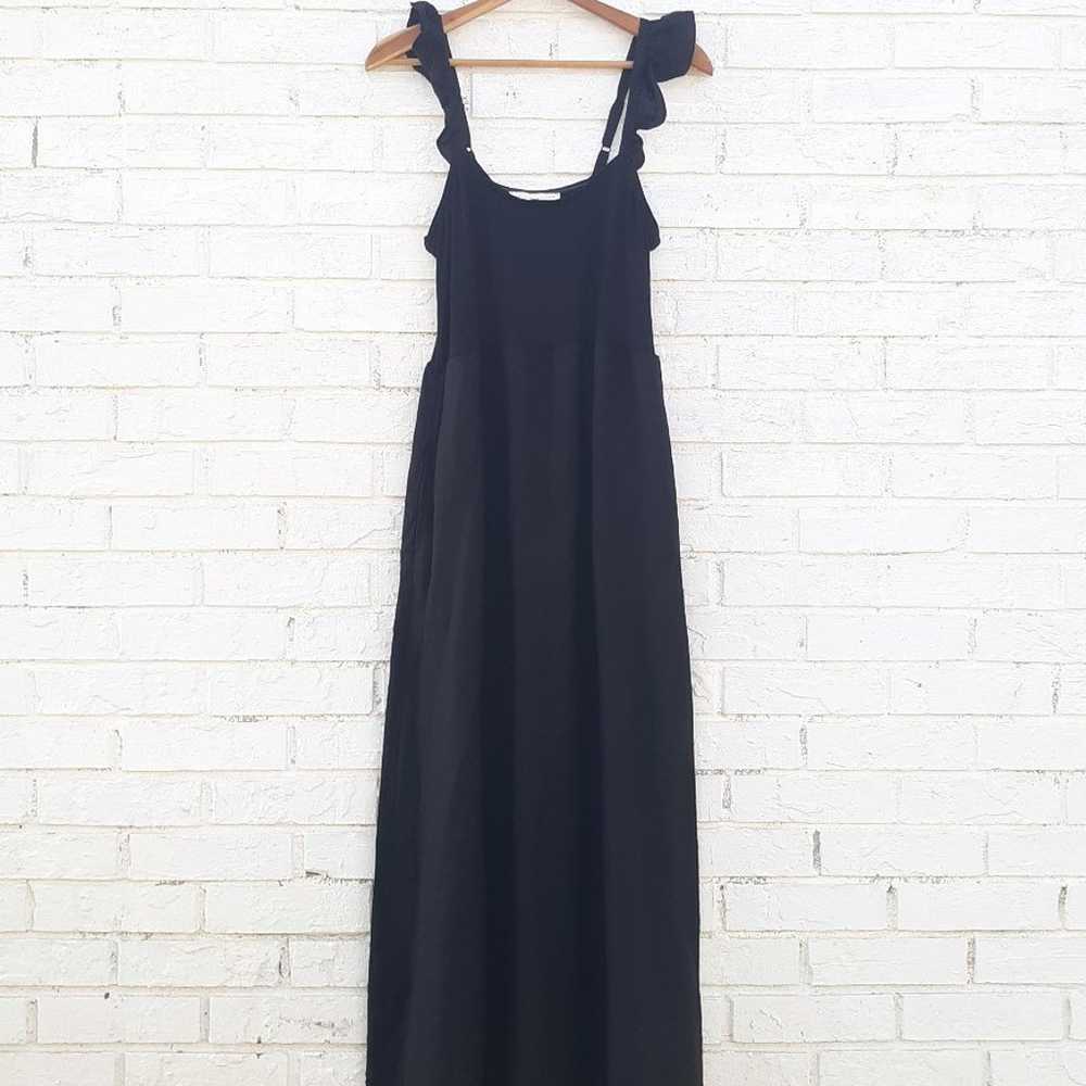 Melissa Nepton Misa Maxi Dress Linen Black Medium - image 2