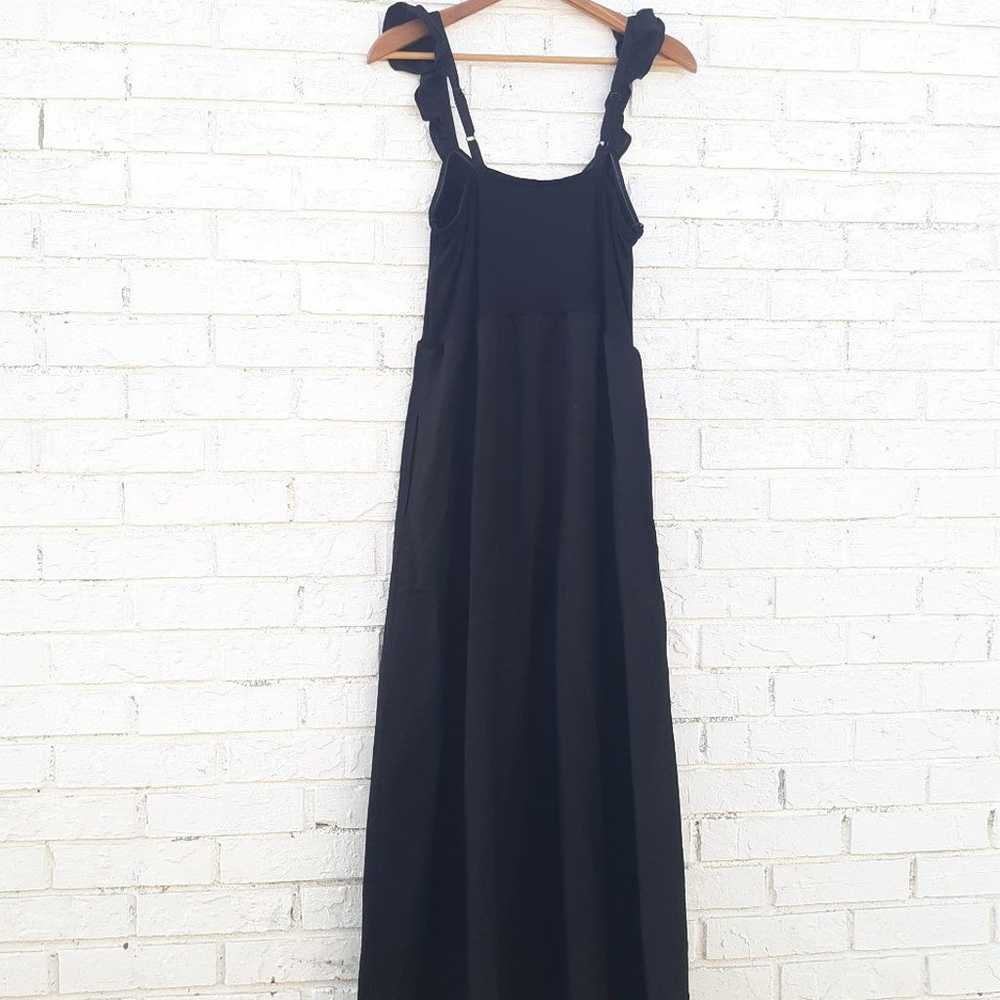 Melissa Nepton Misa Maxi Dress Linen Black Medium - image 7