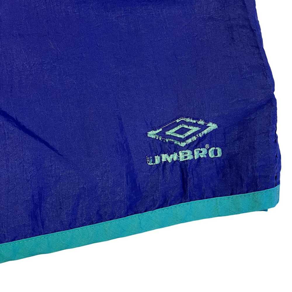 Umbro 80's UMBRO Purple SHINY Nylon Athletic LOGO… - image 3