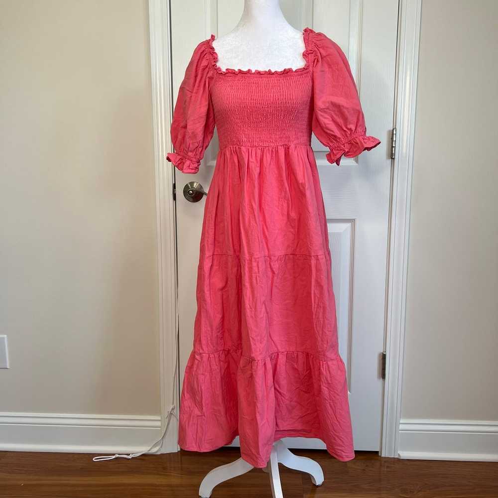 Pomander Place Tuckernuck Pink Hannah Dress Smock… - image 3