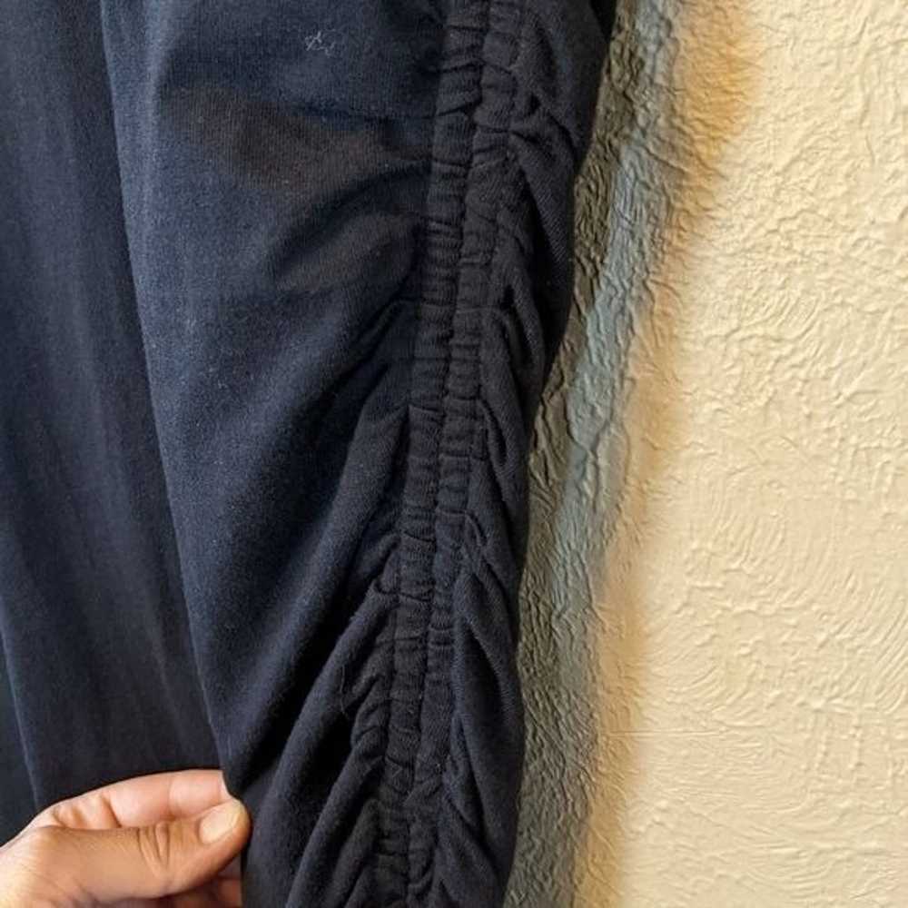 Veronica Beard Jeans Black Ruched Asymmetric Cott… - image 3