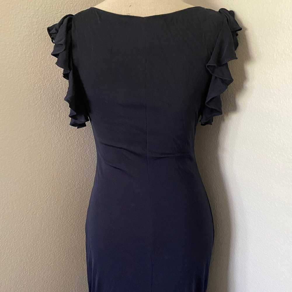 Badgley Mischka Navy Blue Gown - image 6