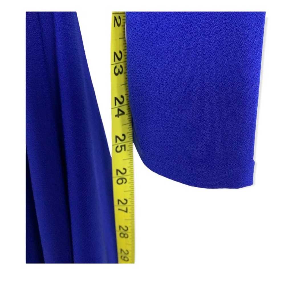 Rachel Zoe Enya Blue Sarong Long Sleeve Mini Dres… - image 10