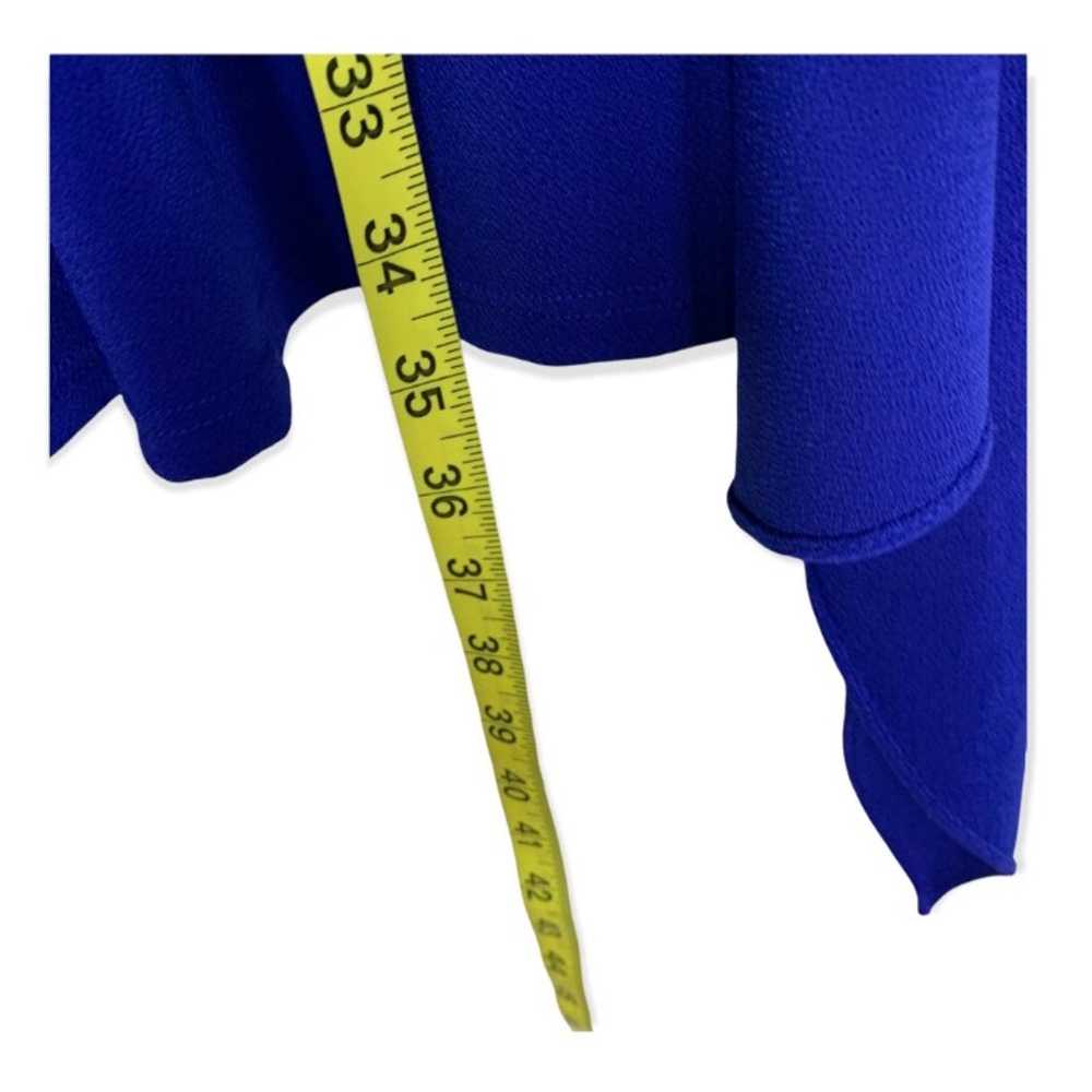 Rachel Zoe Enya Blue Sarong Long Sleeve Mini Dres… - image 11