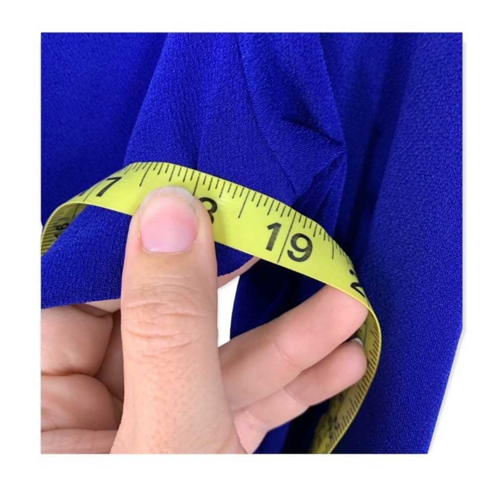 Rachel Zoe Enya Blue Sarong Long Sleeve Mini Dres… - image 12