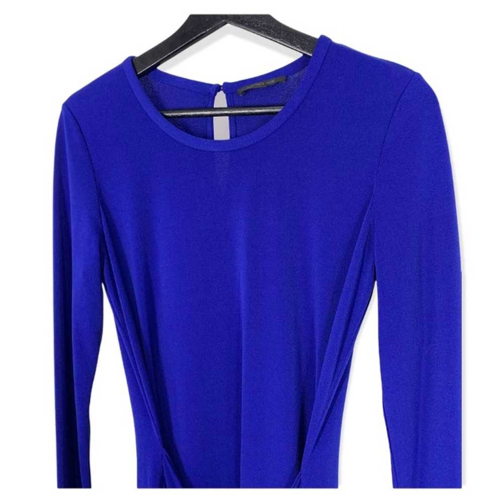 Rachel Zoe Enya Blue Sarong Long Sleeve Mini Dres… - image 3