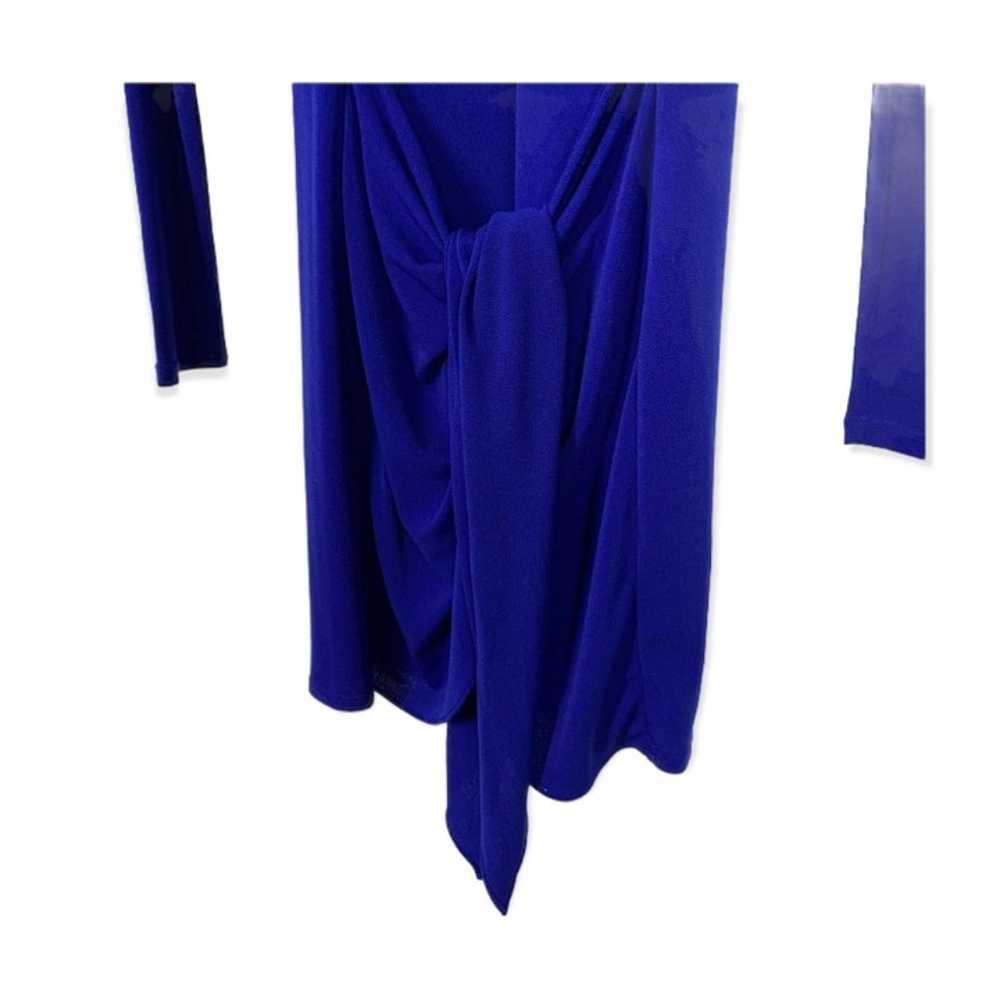 Rachel Zoe Enya Blue Sarong Long Sleeve Mini Dres… - image 4