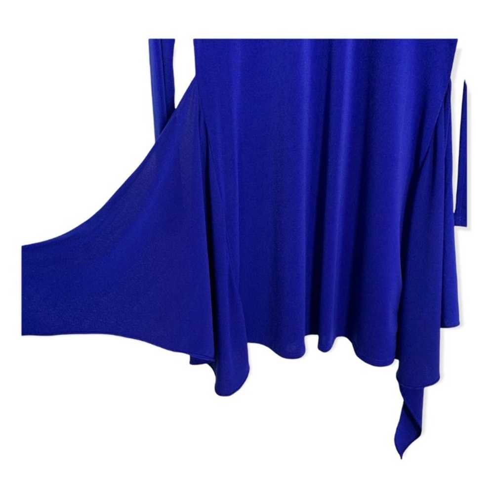 Rachel Zoe Enya Blue Sarong Long Sleeve Mini Dres… - image 5