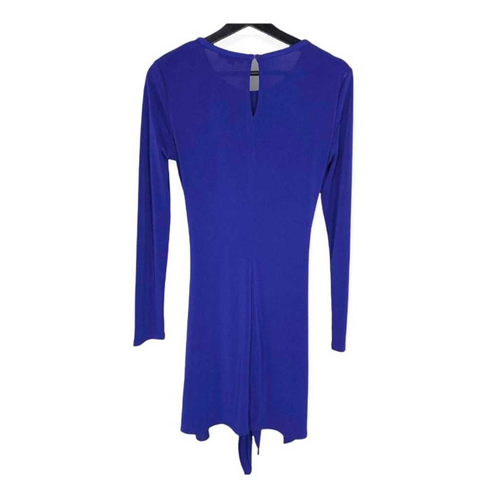 Rachel Zoe Enya Blue Sarong Long Sleeve Mini Dres… - image 6