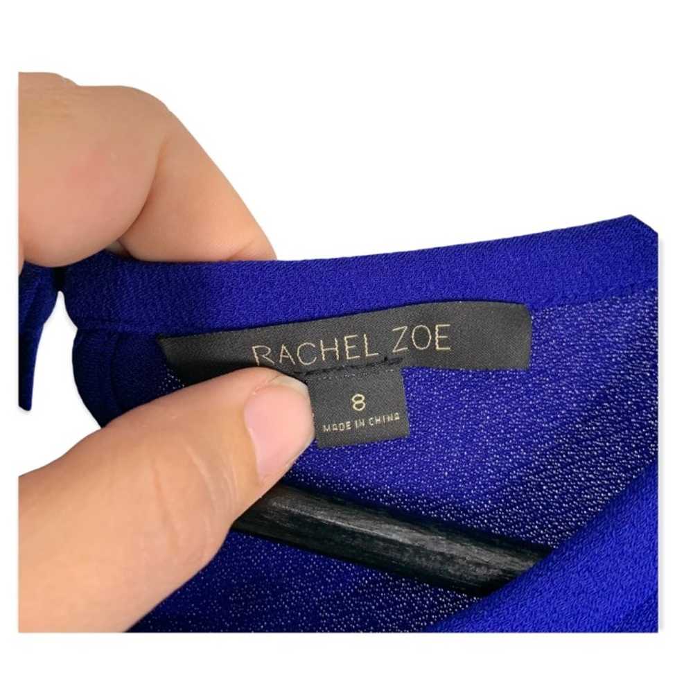 Rachel Zoe Enya Blue Sarong Long Sleeve Mini Dres… - image 9