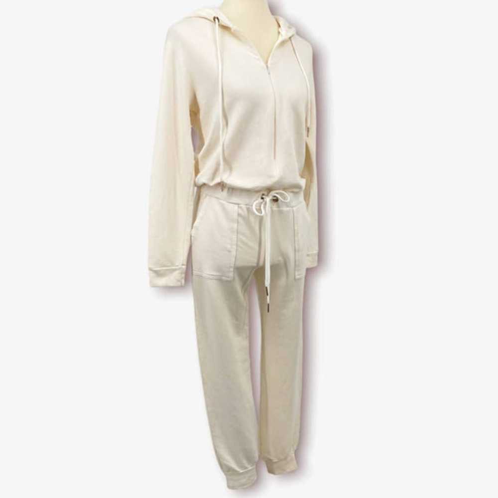 Monrow Cream Supersoft Fleece Hooded Loungewear J… - image 5