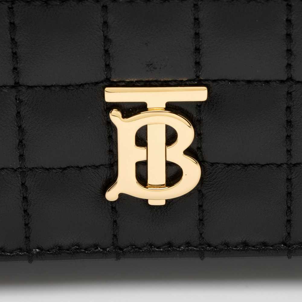 Burberry Quilted Lambskin TB Lola Wallet - image 7