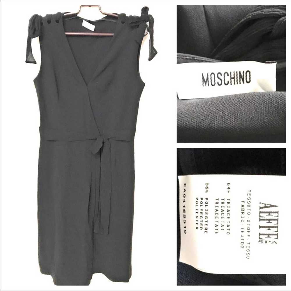 Moschino Dress Silk Accents Black - image 2
