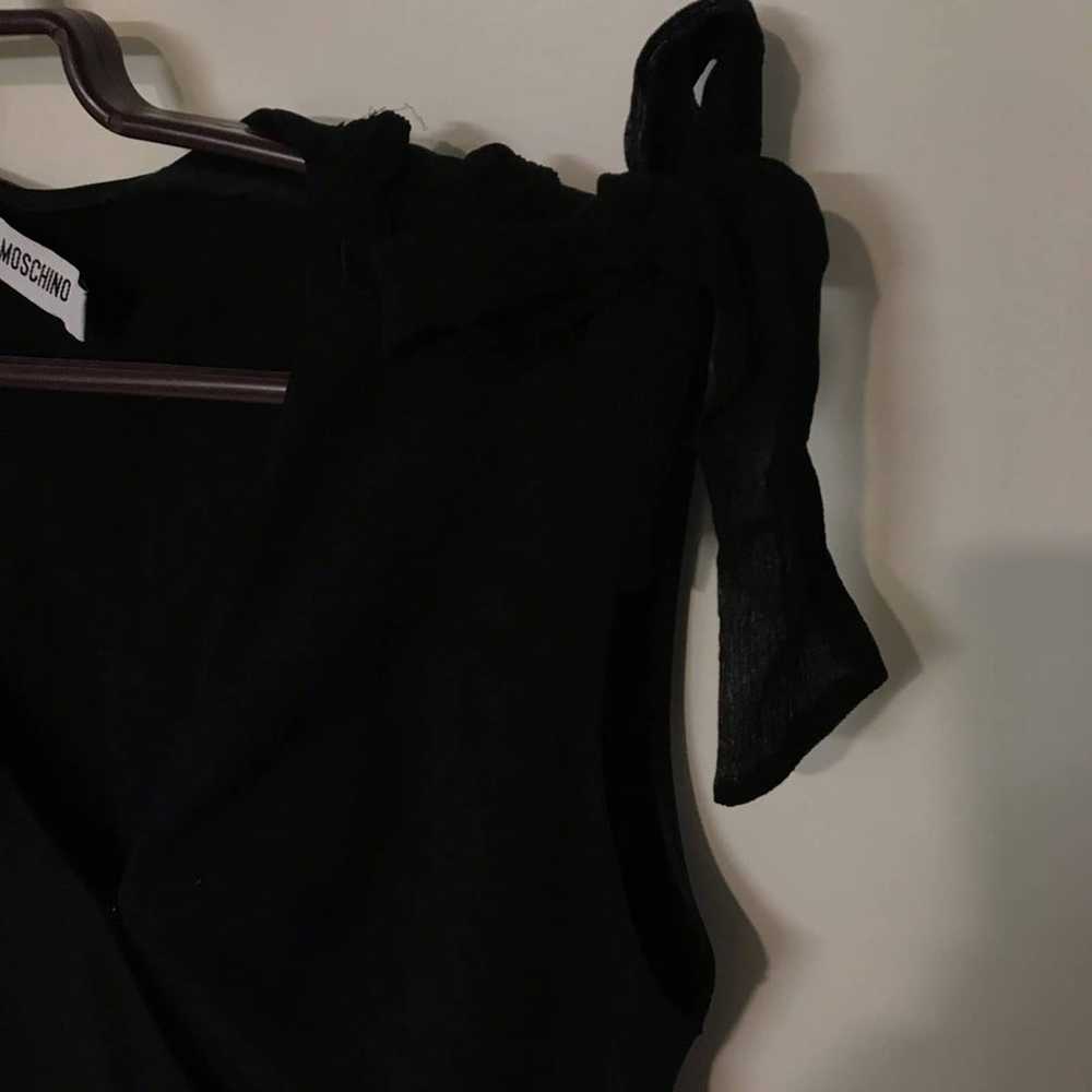 Moschino Dress Silk Accents Black - image 4